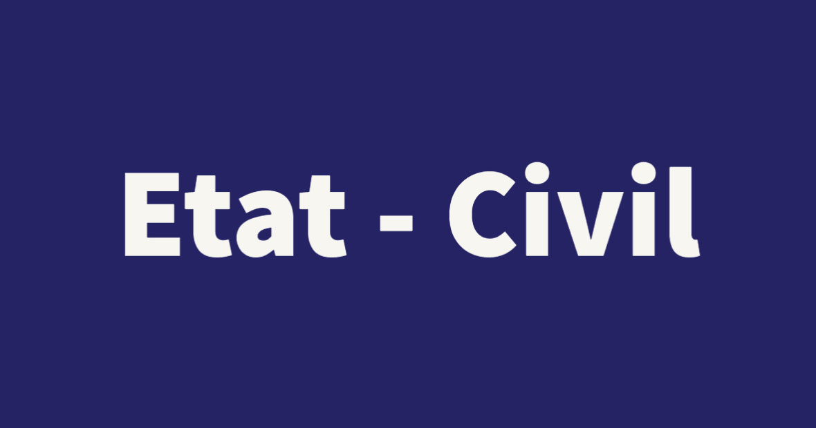 état civil